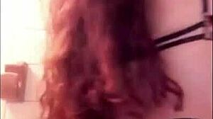 latina slut shakes her big ass hard. she performs in this homemade scene.