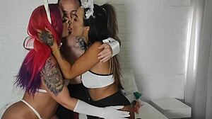 two bunnies craving a carrot, but a dwarf gets the hot asses?