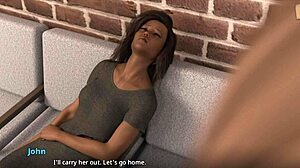 Mature MILF Anna In 3D Hentai Cartoon, Showing Her Ass Erotically