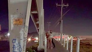 Couple has quickie sex on the bridge