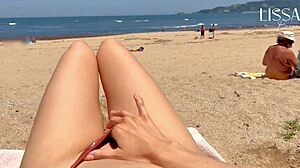 Stranger Fills My Mouth on Public Beach