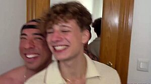 cute blond twink takes arm-sized cock, wow that's huge! 😲