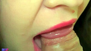 wow, check this sensual russian close-up oral creampie