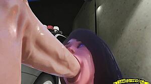 watch her suck that monster cock in the parking lot? part 2