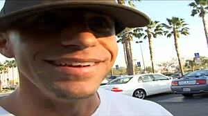 a blonde all over her tits wins over our friend, cumshot facial on rich milf boobs