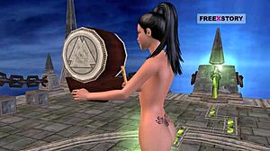 i love this animated 3d cartoon of indian teen posing sexily in many positions