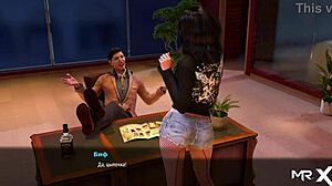 fashion business girl shows boobs in red suit episode 1 scene 72 in 3d anime hentai