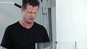 As a masseuse, I Kira Noir take the blue pill at work for interracial nuru massage fucking