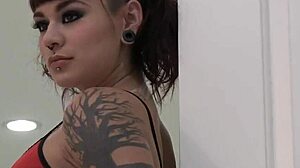 Emo Tattoo Slut Performs Deepthroat Blowjob Fetish