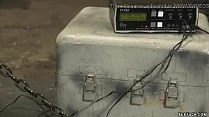 Bound Blonde Sub Gagged Deep