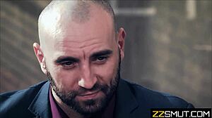 Blonde Student Enticed by Teacher and Principal in Classroom