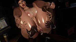 Big Tits Anime Girl Gets Interracial Office Fuck