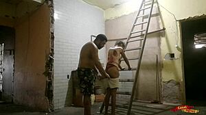 Gave Ass To Worker For Room Work!