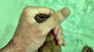 twink jerks off in shower while neighbors watch