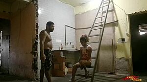 Gave Ass To Worker For Room Work!