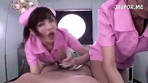 POV Blow Job with Sweet Sounds! Asian Nurse Delights in Hospital Action