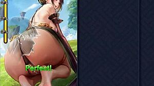 Kinky lesbian sex unfolds in 3D hentai on Sky Island game