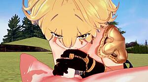 Genshin Impact Yaoi - Aether, Suck Ventis Dick and Get Fucked by Him?