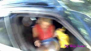 Luna enjoys big cock at picnic area.