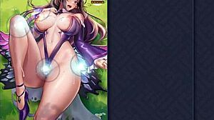 Kinky lesbian sex unfolds in 3D hentai on Sky Island game