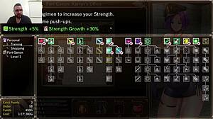 karryn masturbates with big tits in prison hentai