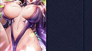 Kinky lesbian sex unfolds in 3D hentai on Sky Island game