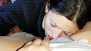 my shy girlfriend tries cunnilingus for the first time, and her reaction is real.