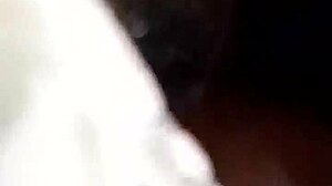 Ebony girl drilled in bedroom