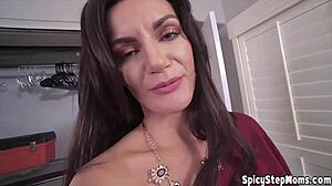 Beautiful Milf Stepmother Begs for Cum on Her Pretty Face!