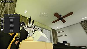 Cute Robloxian Witch Gets Banged Hard by Stranger in Group Scene