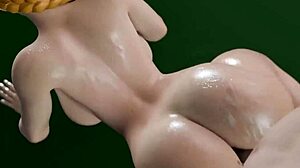 cammy white in 3d comic cartoon