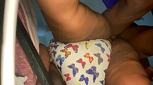 Ebony Babe Takes Huge Black Cock in Doggy Style