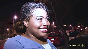 Fat ebony girl with tattoos tastes huge black cock in steamy scene