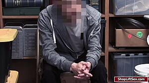 blonde lp officer with big tits sucks shoplifter's monster cock at work pov