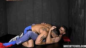 Latin Bodybuilder Gays Engage In Bareback Anal Sex And Cumshot