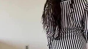 spanish teen showing off her natural curves and assets