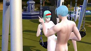 dragon ball hentai: mothers and wives fucked by sons in pool orgy