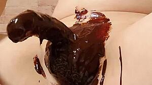 Japanese Gay Couple Cooks Chocolate Banana with Tender and Playful Vibes