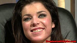 Bigtit secretary tied up and dominated hard in office anal play.