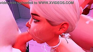 stepmom and stepdaughter stage hard anal gangbang with futanari mistresses in sims 4 anime hentai animation