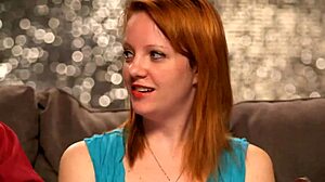 in their reality show, the redhead couple decides to add a third for oral fun