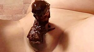 Japanese Gay Couple Cooks Chocolate Banana with Tender and Playful Vibes