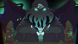 I'm stunned, Ella got slammed by Kathulu at Halloween with insane anal action!