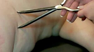 German Sadist Mistress Domina Brutally Punishes Slave in BDSM Latex Studio!