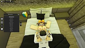 Cute Robloxian Witch Gets Banged Hard by Stranger in Group Scene