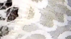 Ebony girl drilled in bedroom