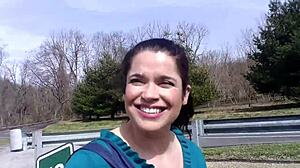 Watch This Curvy Milf's Public Cum Facial Walk Of Shame!