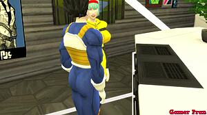 bulma madrastra y esposa epi 2 chupa su hijastro se la folla al lado de su marido y ella le gusta que la follen como una perra infiel y le en duro por el culo netorare