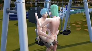 dragon ball hentai: mothers and wives fucked by sons in pool orgy