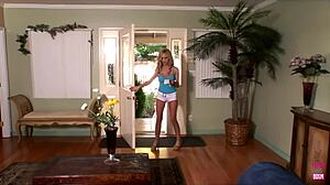 Does the Blonde Suck Dicks Through the Glory Hole?